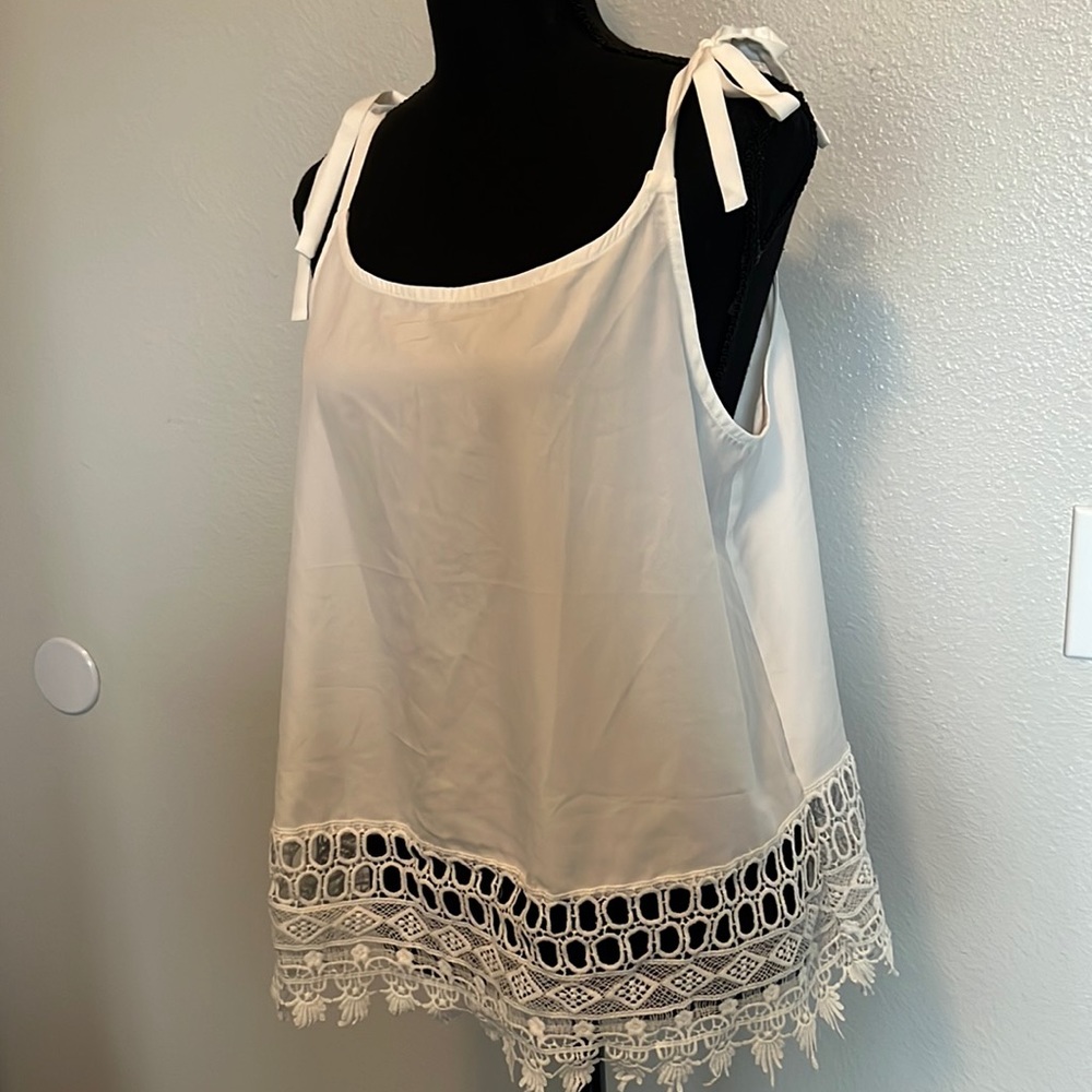 White tank top